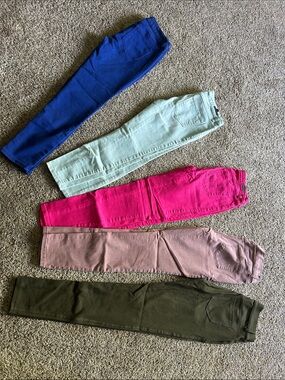 LC Lauren Conrad  sz. 4 Mint, Pink&Mauve Skinny Pants. Blue are